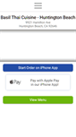 Mobile Screenshot of basilthaihuntingtonbeach.com